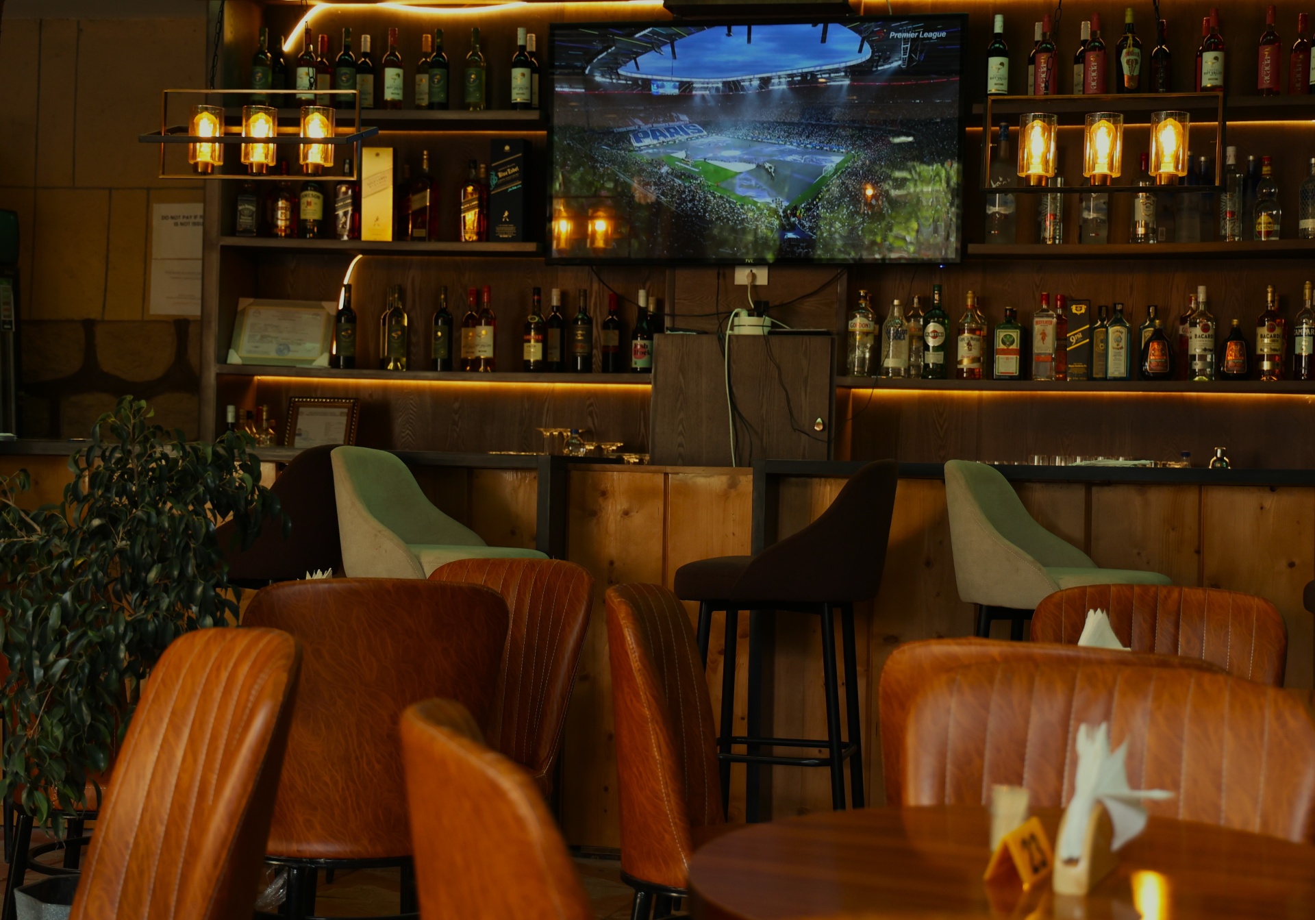 Radha's premium bar atmosphere